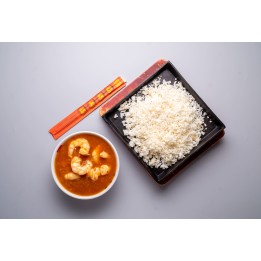 25 - Kuo-Bar con gambas en salsa de tomate