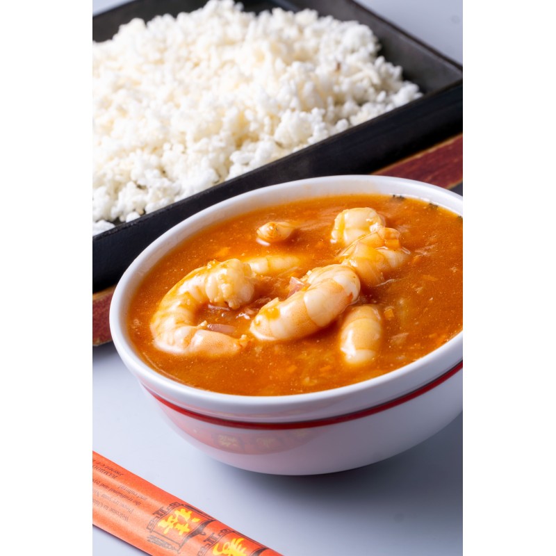 25 - Kuo-Bar con gambas en salsa de tomate