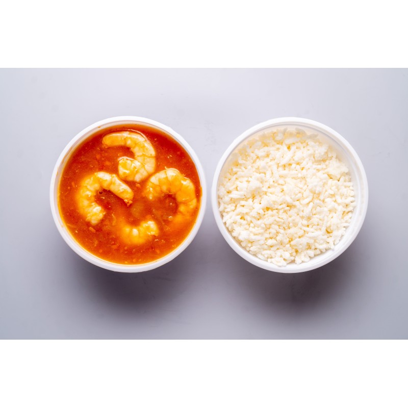 25 - Kuo-Bar con gambas en salsa de tomate