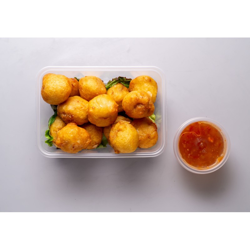 47 - Bolitas de pollo frito con salsa especial