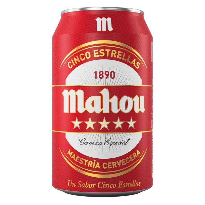 Cerveza Mahou 5 Estrellas (33 cl.)